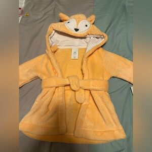 Cloud Island Peach Hooded Baby Robe